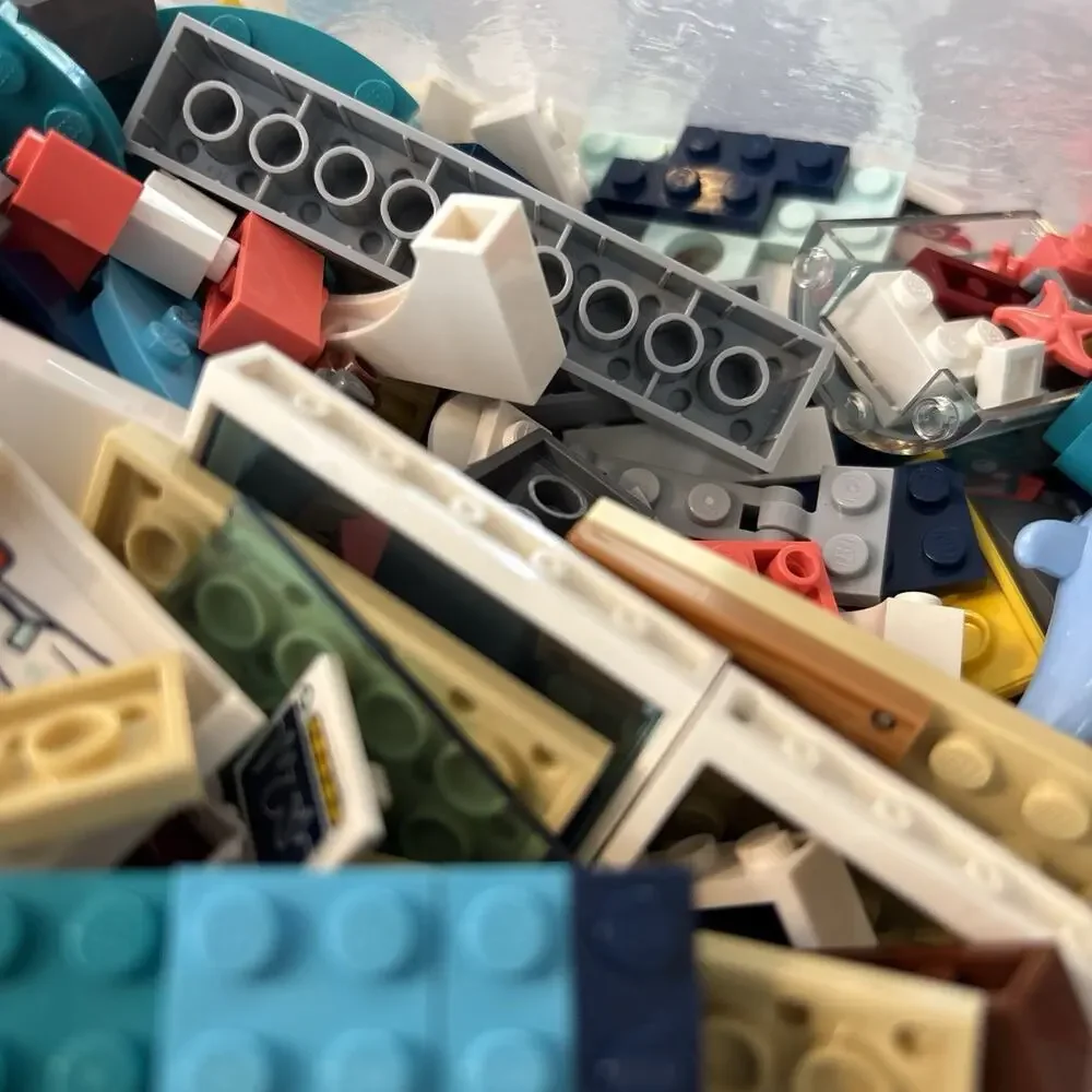 Mini Lego Bulk Lot - Over 3 Pound of Assorted Colors & Sizes Building Baseplate